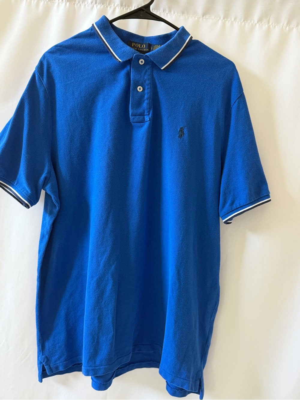 Polo Ralph Lauren Blue Classic Fit Polo Shirt L